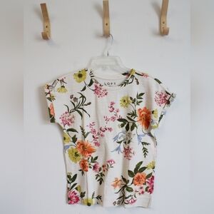 LOFT Garden Sweatshirt Tee L